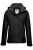 HAKRO Regular Fit Dames regenjas zwart, Effen