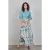 DIDI Smocked Skirt Magic In Offwhite With Palm Festival Print