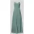 Laona midi-jurk met drapering en spaghettibandjes