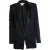 Helmut Lang, Blauwe blazer met ponyleer revers
