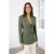 TRENDYOLMİLLA Dames Kaki Effen Lang Getailleerd Blazers