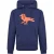 Modern Amusement Unisex-hoodie voor volwassenen met sentimentele Robin-print (Marine)