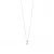 Luxenter Sterling zilveren 925 ketting met gerhodineerde zirkonia – Yedia