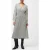 French Connection Candice Satin Stripe Midi Dress Black/cream