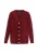 faina Gebreid vest  donkerrood