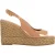Stuart Weitzman Island slingback espadrillesandalen in beige lakleer