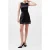 French Connection Structured Satin Mini Skirt Black