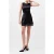 French Connection Structured Satin Mini Skirt Black