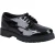 Hush Puppies Jayne Patent SNR Meisjes Zwarte Veterschoenen Van Leer