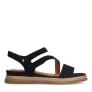 No Stress suède sandalen zwart