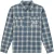 Malelions Men Signature Flannel | Blue/White