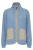 Oxmo Fleece jas ‘Oxpiper’  beige / blauw