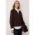 TRENDYOLMİLLA Dames Bruin Effen Lang Regular fit Sweatshirts