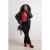 Trendyol Curve Dames Zwart Effen Flared Hoge taille Grote maten Broeken