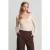 Slim Fit V-hals Gebreide Blouse