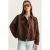 Oversized Faux Suède Jacket
