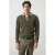 Mango Man regular fit gebreide trui met wol – donkergroen