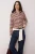 TRENDYOLMİLLA Dames Ecru Gestreept Lang Regular fit Blouses
