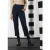 Street One Dames Loose fit broek met colourblock in Blauw