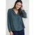 Bella Dahl Long Sleeve Raglan Shirt Dark Forest
