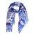 Oilily sjaal Akala met all-over print blauw