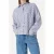 Another-Label blouse met krijtstreep blauw