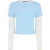 Kangol Dames/Dames Contrast Gestreept Slank Gelaagd Mouw T-shirt (Blauw)