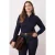 Trendyol Curve Dames Donkerblauw Kabelgebreid Lang Regular fit Grote maten Blouses