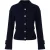 TRENDYOLMİLLA Dames Donkerblauw Effen Lang, Los Vesten