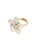 PURELEI Ring ‘Pearly Flower’  goud / parelwit