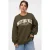 VERO MODA CURVE sweater met tekst – groen