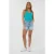 EsQualo Top Rib V-neck Lagoon