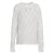 Me & My Monkey kanten rechtvallende gebloemde semi-transparante longsleeve – wit