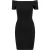 Urban Classics Dames ribbed off shoulder dress