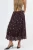 Hoge Taille Polkadot Maxi Rok met Rimpels