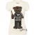 Cotton Sexy Pure Fit T-Shirt Teddy Waiter Crystal