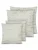 Aspero Kussens ‘ Carrara ‘  goud / wit