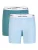 Happy Shorts Boxershorts ‘ Jersey Long ‘  turquoise / lichtblauw