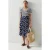 LK Bennett Valerie Midi Skirt Navy/cream