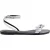 BA&SH Sandales Plates Carmine Silver