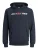 JACK & JONES Corp old logo sweat hood slim fit – heren hoodie katoenmengsel met capuchon – blauw