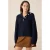 Sissy-Boy gebreide trui met wol donkerblauw