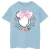Disney Meisjes Minnie Mouse Strikjes & Bloemen Katoenen T-shirt (Babyblauw)