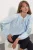 Geborduurde Oversized Crêpe Blouse