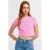 Dames Geribbelde Cropped T-Shirt