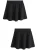 Next 2 Pack stretchy jersey schoolskaterrokken met elastische taille