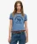 Athletic Essentials Beach Graphic Ringer T-shirt Blauw