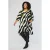 STUDIO tuniek met zebraprint zwart
