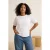 Trendyol Curve Dames Ecru Effen Kort Regular fit Grote maten Blouses