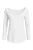 Witte top met ronde hals en lange mouwen